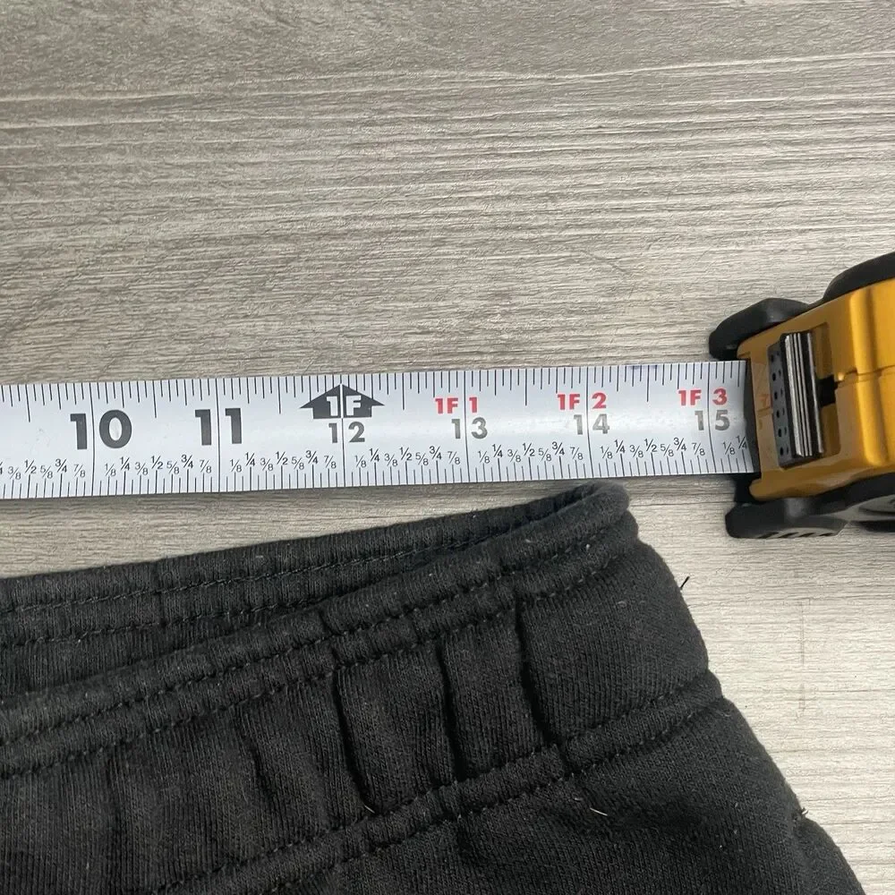 Carhartt Sweatpants Mens Small Black Fleece Joggers Zip Pocket 105307 BLK